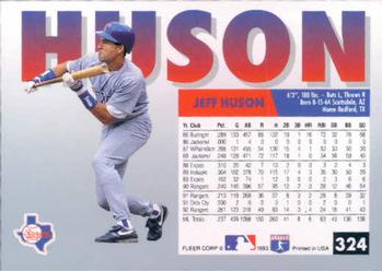 Jeff Huson  baseball card collectible - Main Image 2