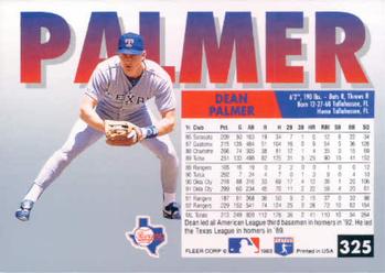 Dean Palmer  baseball card collectible - Main Image 2