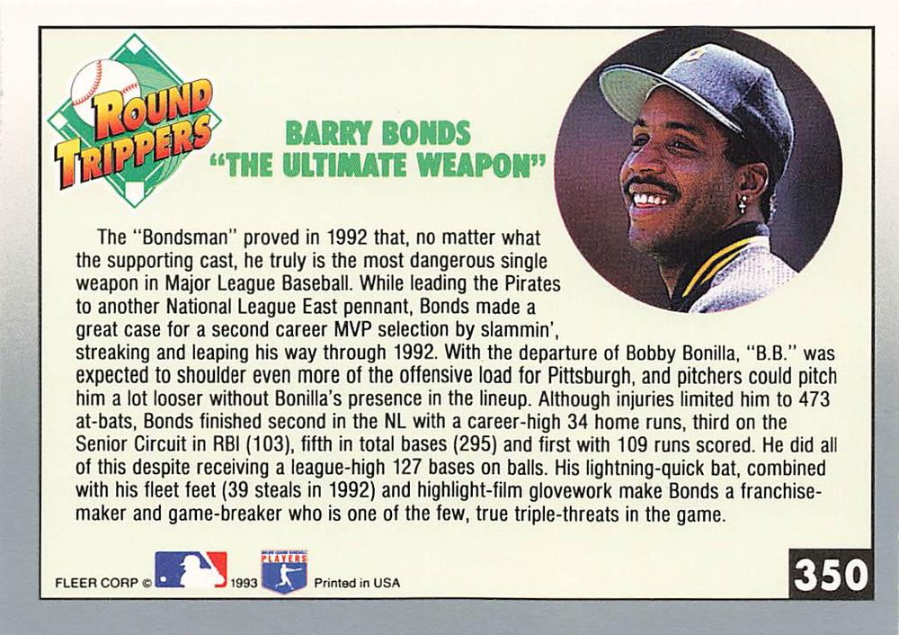 Barry Bonds  baseball card collectible - Main Image 2