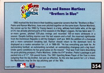 Brothers in Blue (Pedro Martinez / Ramon Martinez)  baseball card collectible - Main Image 2