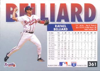 Rafael Belliard  baseball card collectible - Main Image 2