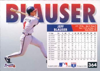 Jeff Blauser  baseball card collectible - Main Image 2