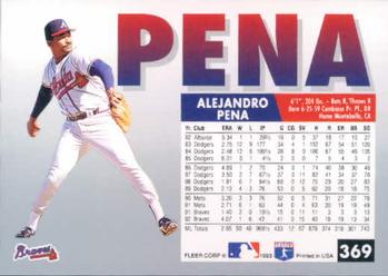 Alejandro Pena  baseball card collectible - Main Image 2