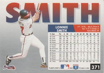Lonnie Smith  baseball card collectible - Main Image 2