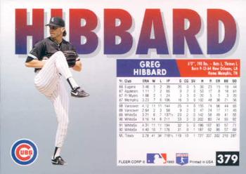 Greg Hibbard  baseball card collectible - Main Image 2