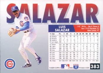 Luis Salazar  baseball card collectible - Main Image 2