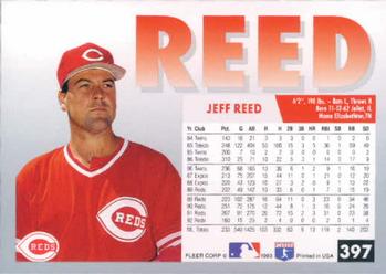 Jeff Reed  baseball card collectible - Main Image 2