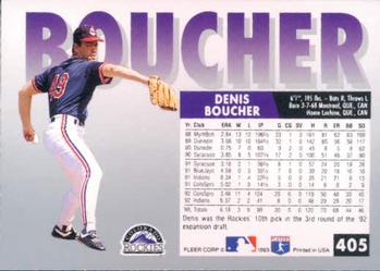 Denis Boucher  baseball card collectible - Main Image 2