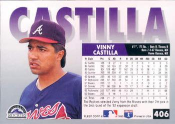Vinny Castilla  baseball card collectible - Main Image 2