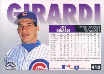 Joe Girardi  baseball card collectible - Main Image 2