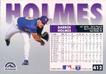 Darren Holmes  baseball card collectible - Main Image 2