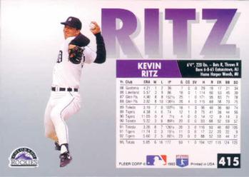 Kevin Ritz  baseball card collectible - Main Image 2