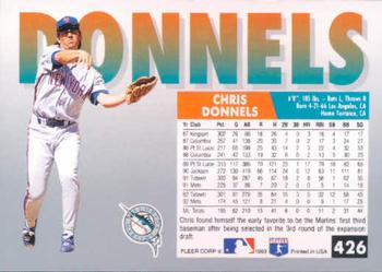 Chris Donnels  baseball card collectible - Main Image 2