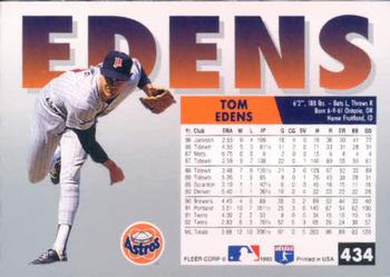 Tom Edens  baseball card collectible - Main Image 2