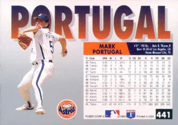 Mark Portugal  baseball card collectible - Main Image 2
