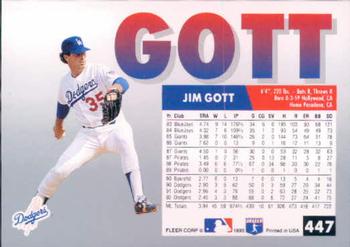 Jim Gott  baseball card collectible - Main Image 2