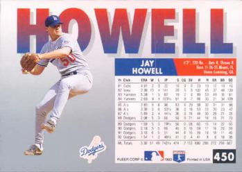 Jay Howell  baseball card collectible - Main Image 2