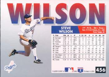 Steve Wilson  baseball card collectible - Main Image 2