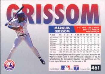Marquis Grissom  baseball card collectible - Main Image 2