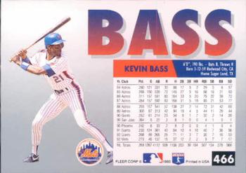 Kevin Bass  baseball card collectible - Main Image 2