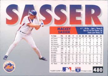 Mackey Sasser  baseball card collectible - Main Image 2