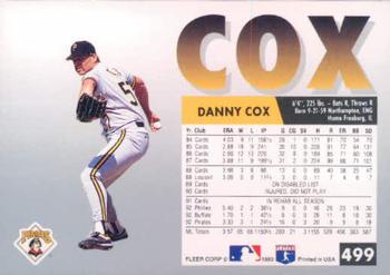 Danny Cox  baseball card collectible - Main Image 2