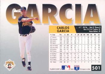 Carlos Garcia  baseball card collectible - Main Image 2