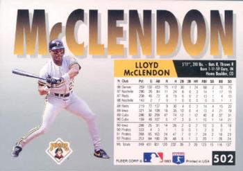 Lloyd McClendon  baseball card collectible - Main Image 2
