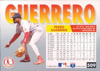 Pedro Guerrero  baseball card collectible - Main Image 2