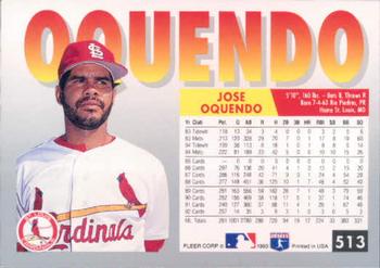 Jose Oquendo  baseball card collectible - Main Image 2