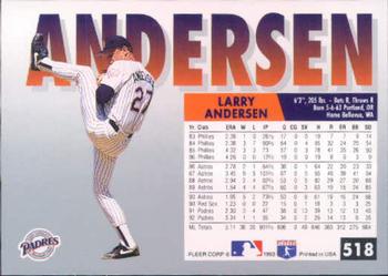 Larry Andersen  baseball card collectible - Main Image 2