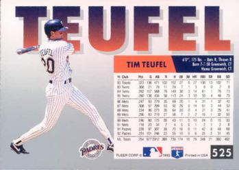 Tim Teufel  baseball card collectible - Main Image 2