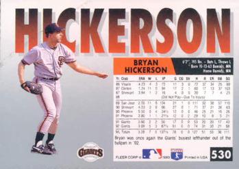 Bryan Hickerson  baseball card collectible - Main Image 2