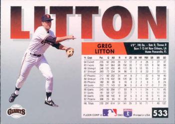 Greg Litton  baseball card collectible - Main Image 2