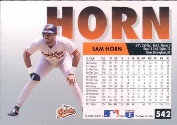 Sam Horn  baseball card collectible - Main Image 2