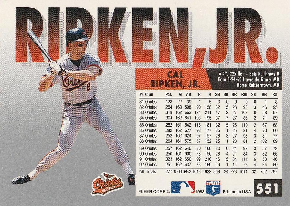 Cal Ripken, Jr.  baseball card collectible - Main Image 2