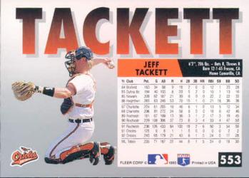 Jeff Tackett  baseball card collectible - Main Image 2
