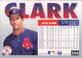 Jack Clark  baseball card collectible - Main Image 2