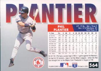 Phil Plantier  baseball card collectible - Main Image 2