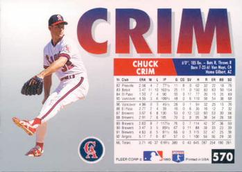 Chuck Crim  baseball card collectible - Main Image 2