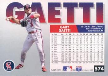 Gary Gaetti  baseball card collectible - Main Image 2