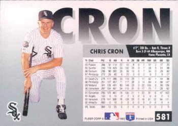 Chris Cron  baseball card collectible - Main Image 2
