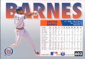 Skeeter Barnes  baseball card collectible - Main Image 2