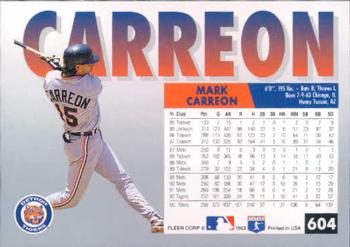 Mark Carreon  baseball card collectible - Main Image 2