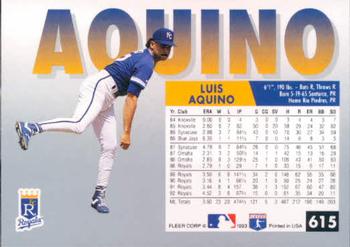 Luis Aquino  baseball card collectible - Main Image 2