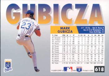 Mark Gubicza  baseball card collectible - Main Image 2