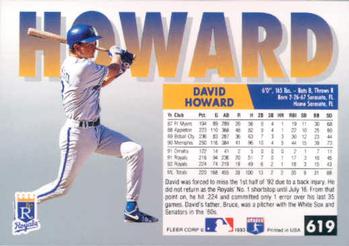 David Howard  baseball card collectible - Main Image 2