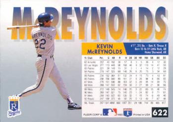 Kevin McReynolds  baseball card collectible - Main Image 2