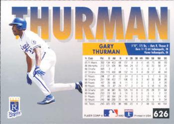Gary Thurman  baseball card collectible - Main Image 2