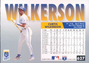 Curtis Wilkerson  baseball card collectible - Main Image 2
